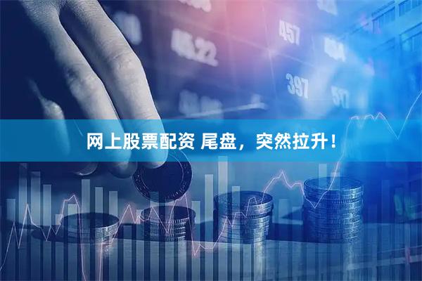网上股票配资 尾盘,突然拉升!