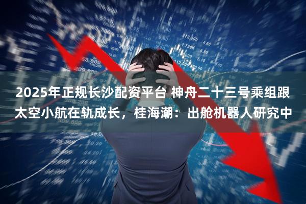 2025年正规长沙配资平台 神舟二十三号乘组跟太空小航在轨成长，桂海潮：出舱机器人研究中